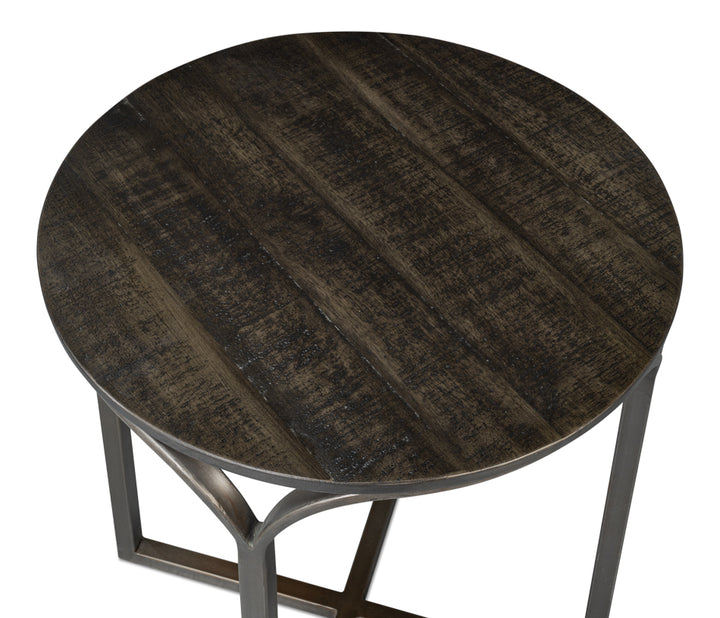 American Home Furniture | Sarreid - Jeromy Iron End Table