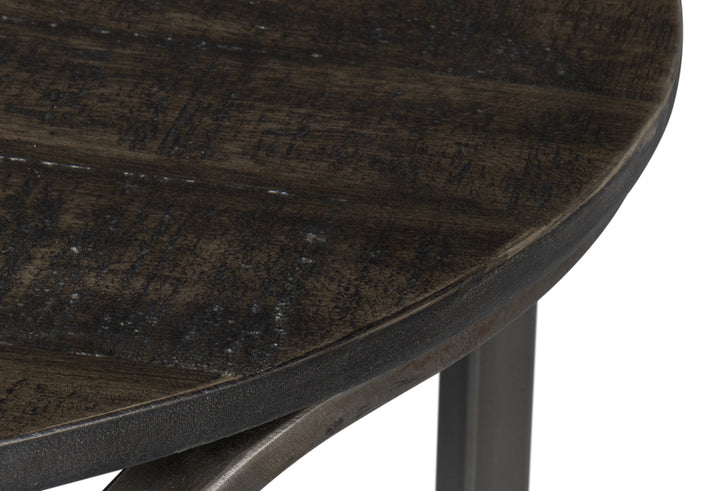 American Home Furniture | Sarreid - Jeromy Iron End Table