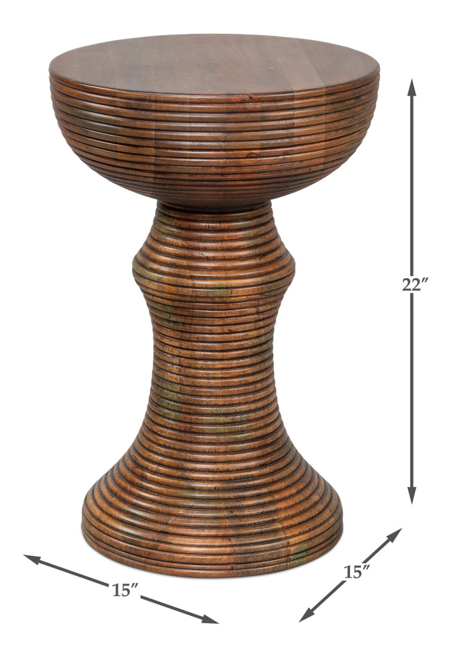 American Home Furniture | Sarreid - Kayan Wood End Table