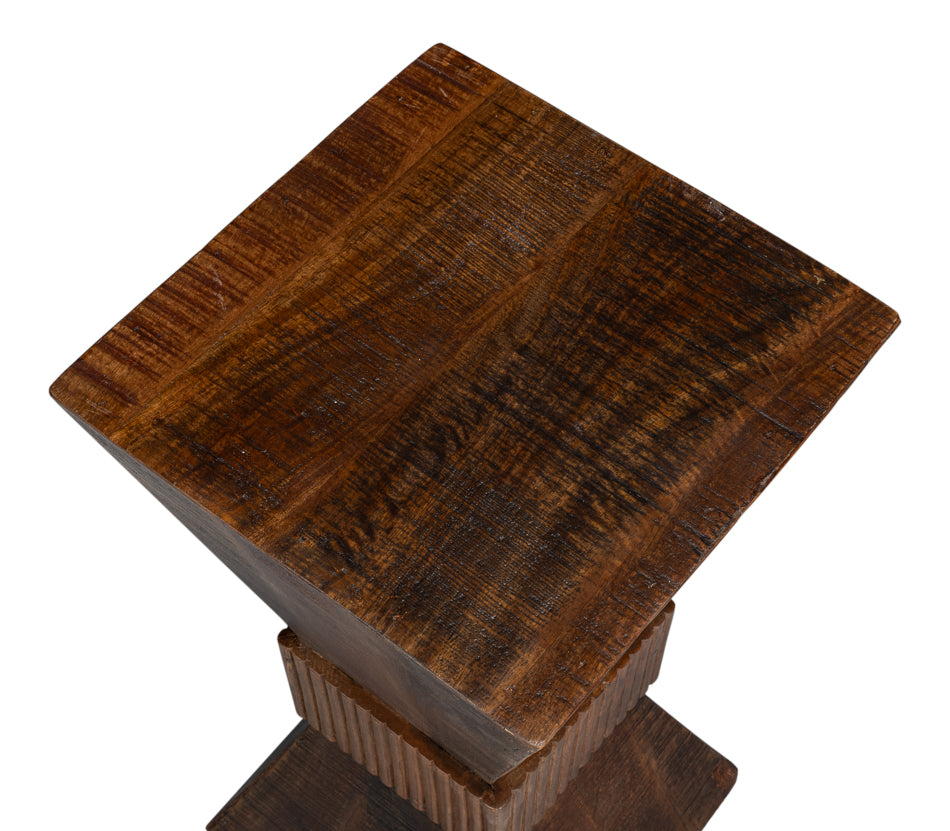 American Home Furniture | Sarreid - Manny Wood End Table