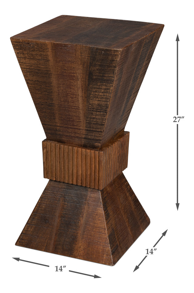 American Home Furniture | Sarreid - Manny Wood End Table