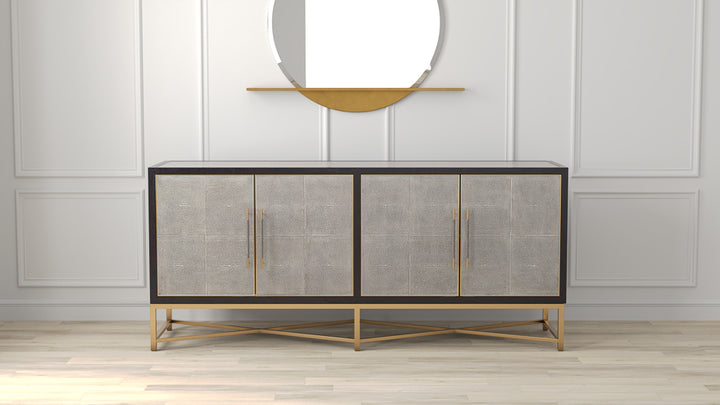 American Home Furniture | Sarreid - Exavier Four Door Sideboard
