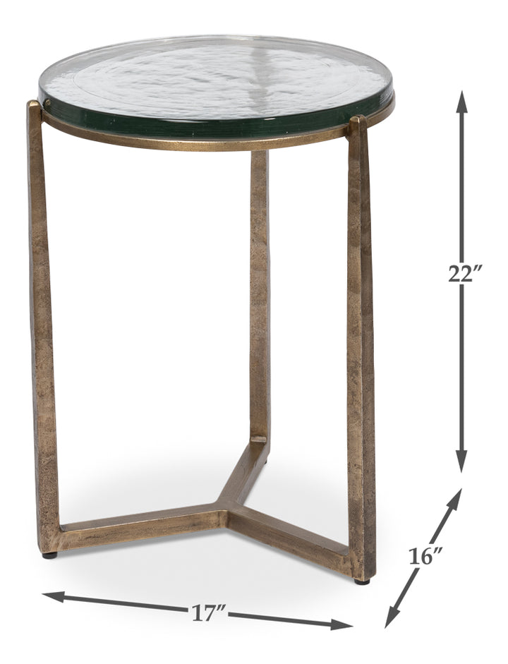 American Home Furniture | Sarreid - Dorsey Round Side Table 1