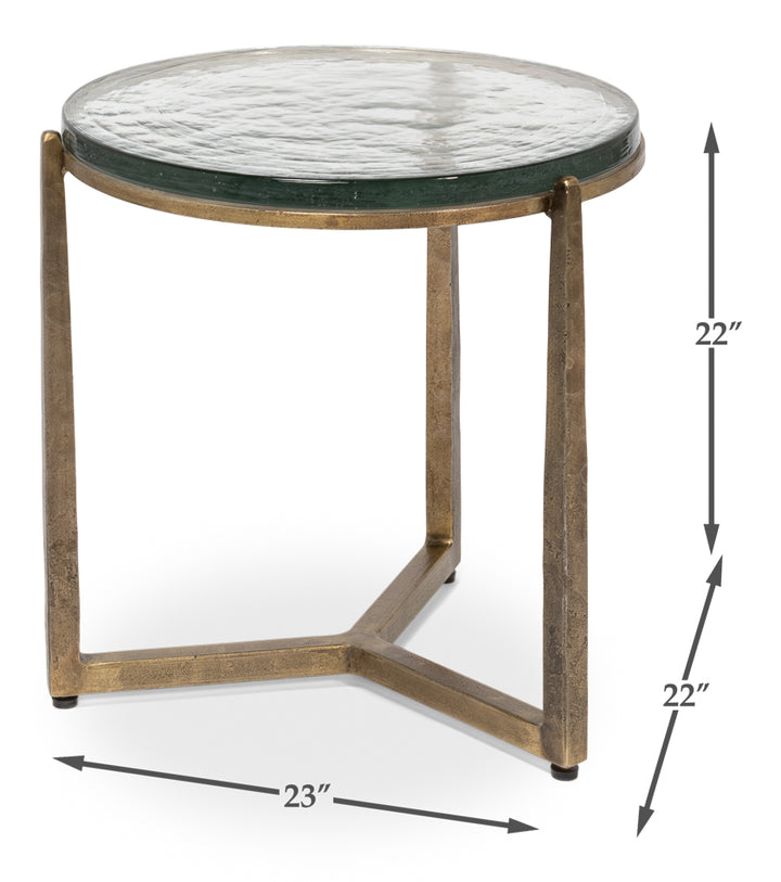 American Home Furniture | Sarreid - Dorsey Round Side Table 3