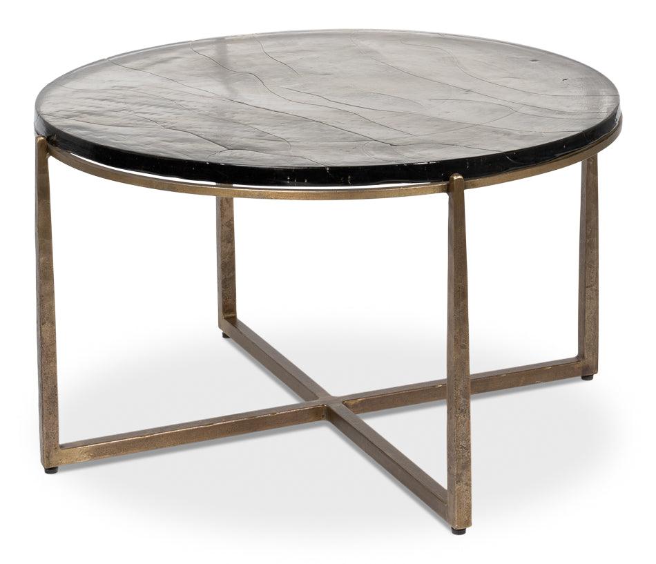 Sarreid Dorsey Round Coffee Table COFFEE TABLES