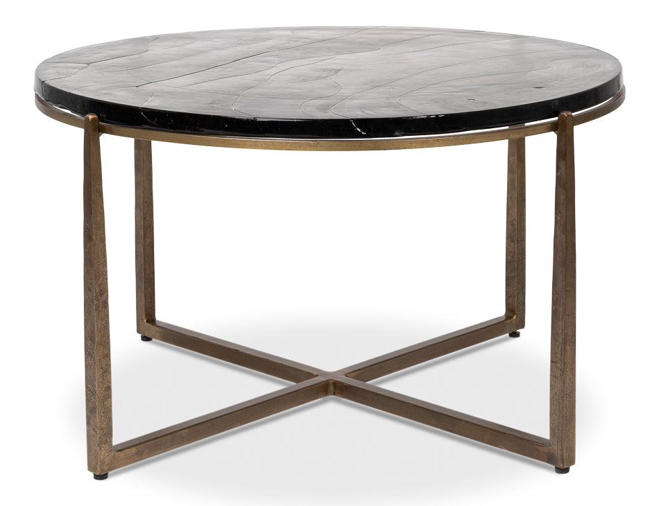 American Home Furniture | Sarreid - Dorsey Round Coffee Table