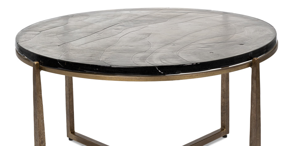 American Home Furniture | Sarreid - Dorsey Round Coffee Table