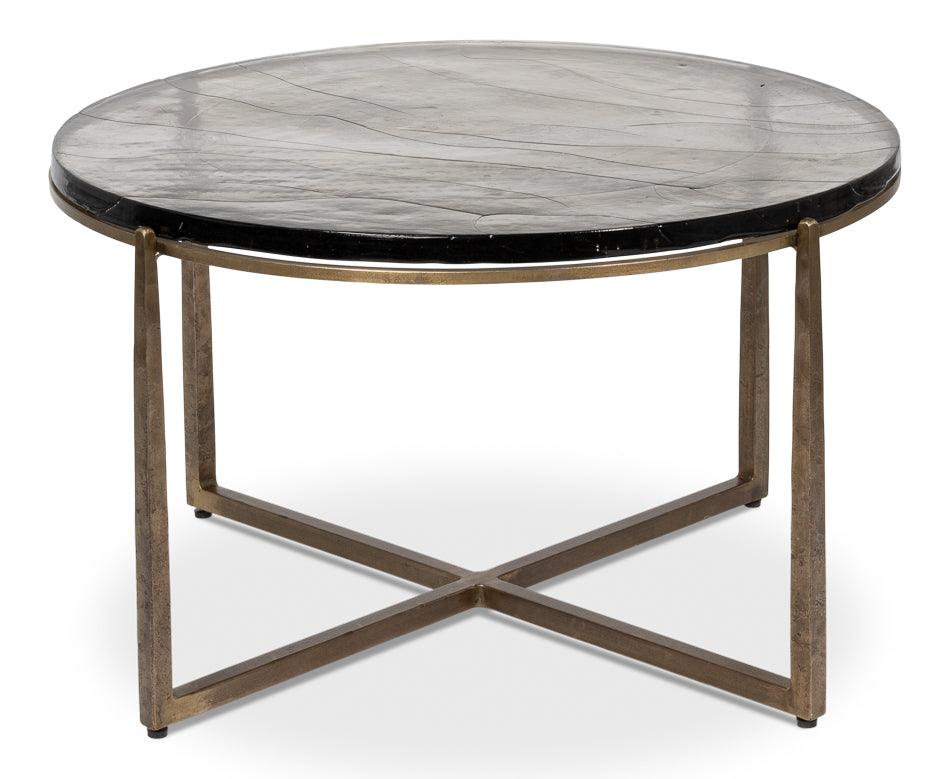 Sarreid Dorsey Round Coffee Table COFFEE TABLES