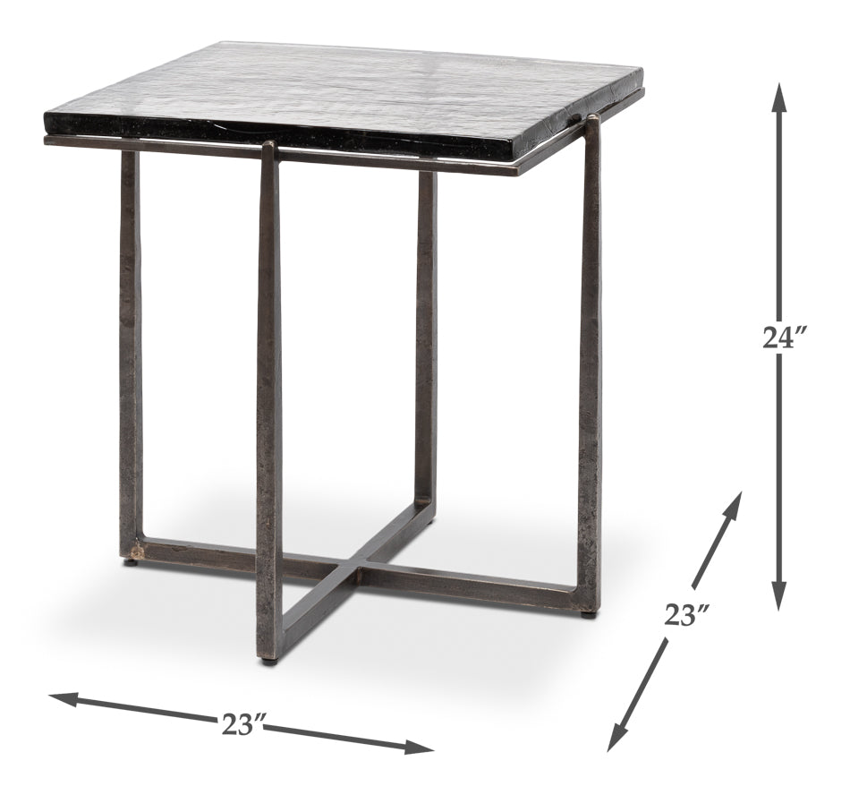 American Home Furniture | Sarreid - Erik Square Side Table