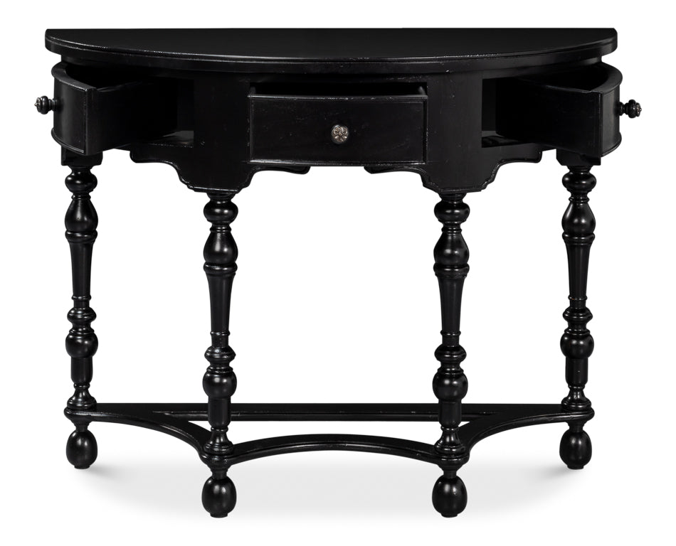 American Home Furniture | Sarreid - Abraham Half Round Console