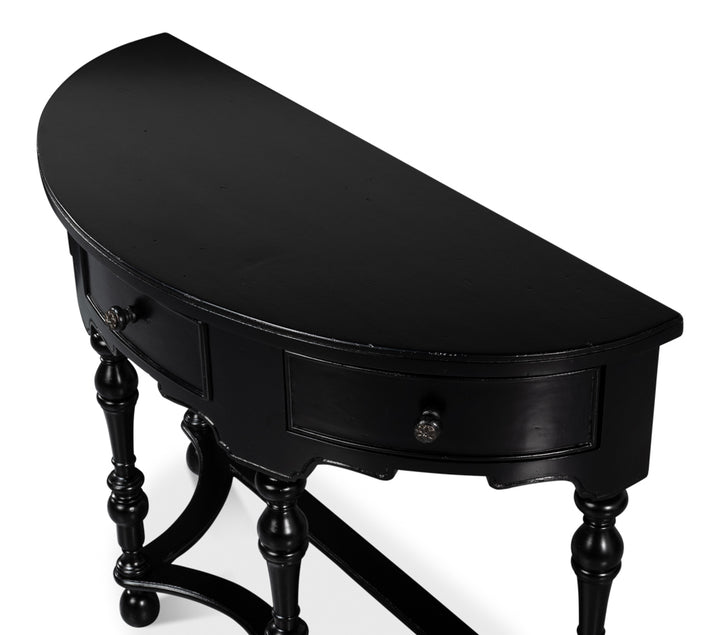 American Home Furniture | Sarreid - Abraham Half Round Console