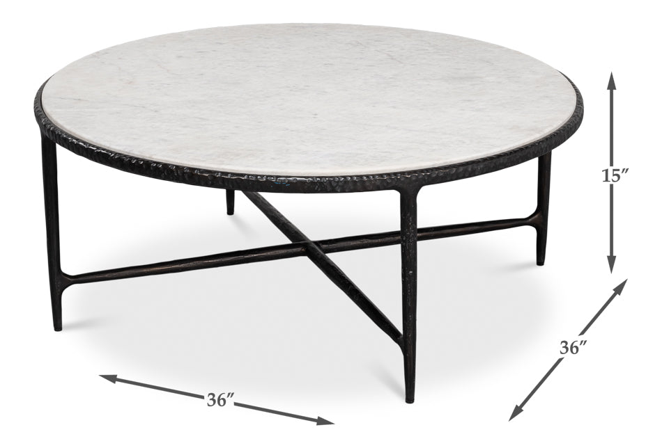 American Home Furniture | Sarreid - Dakor Round Coffee Table