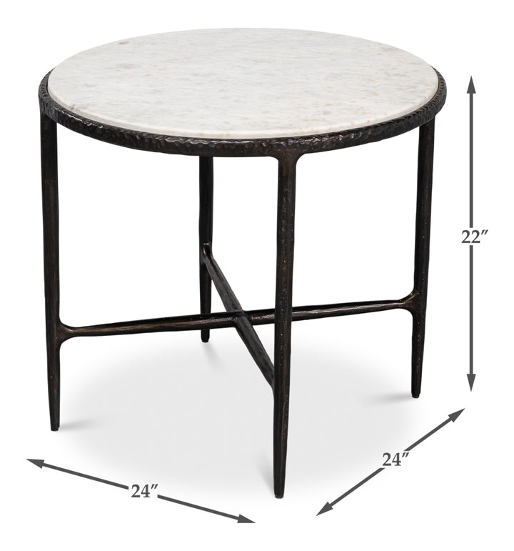 American Home Furniture | Sarreid - Dakor Round Side Table