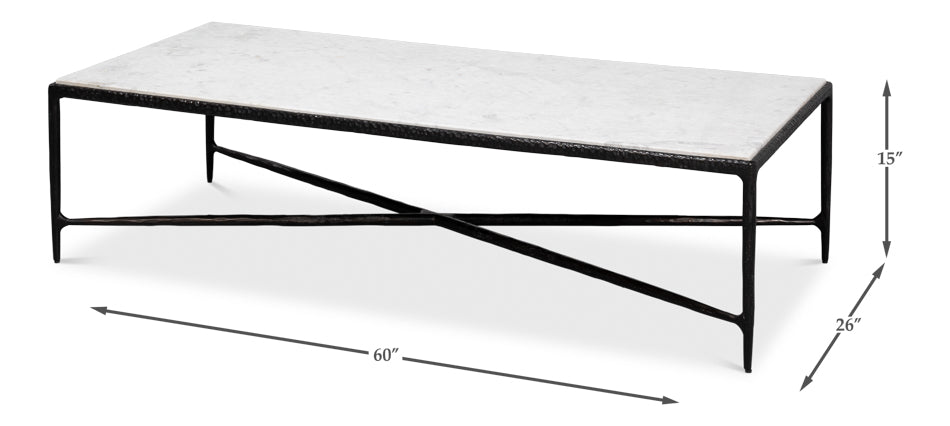 American Home Furniture | Sarreid - Dakor Rectangular Coffee Table