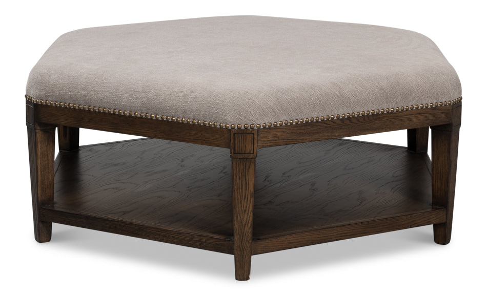 American Home Furniture | Sarreid - Bertram Ottoman