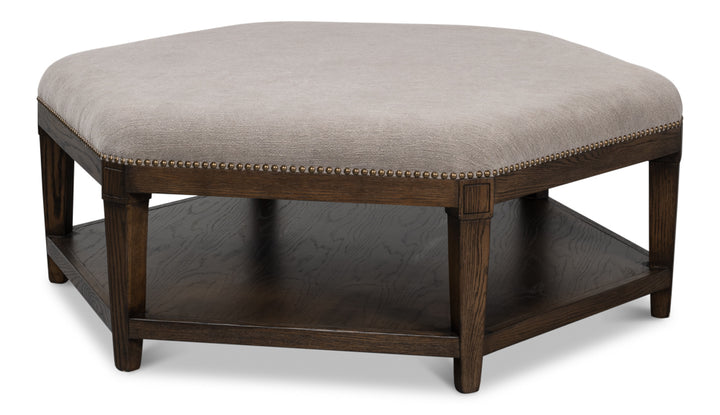 American Home Furniture | Sarreid - Bertram Ottoman