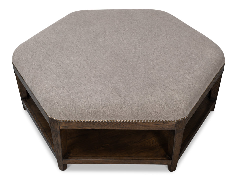 American Home Furniture | Sarreid - Bertram Ottoman