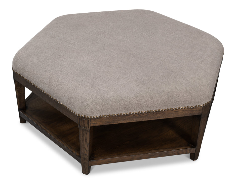 American Home Furniture | Sarreid - Bertram Ottoman