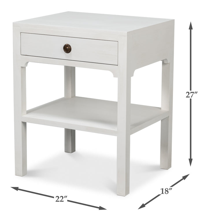 American Home Furniture | Sarreid - Windy Single Drawer Side Table