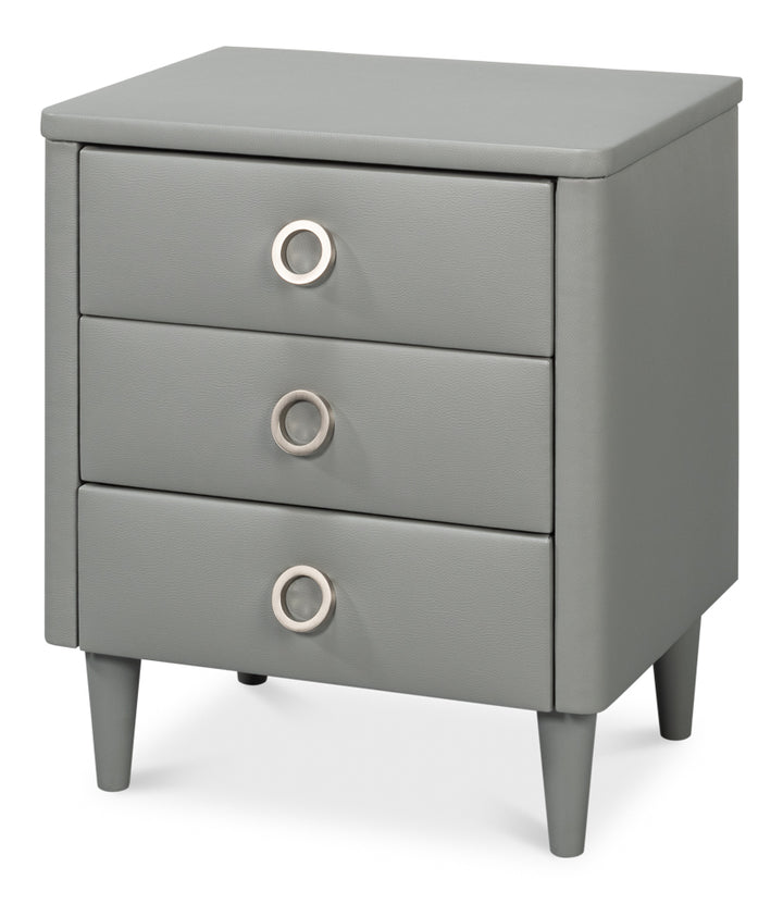 American Home Furniture | Sarreid - Avvolto Three Drawer Night Stand