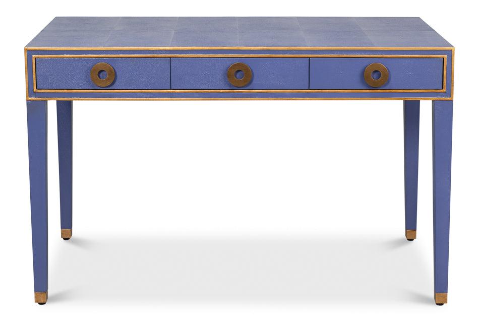 Sarreid Gabriella Shagreen Desk/Table Marlin Blu DESKS