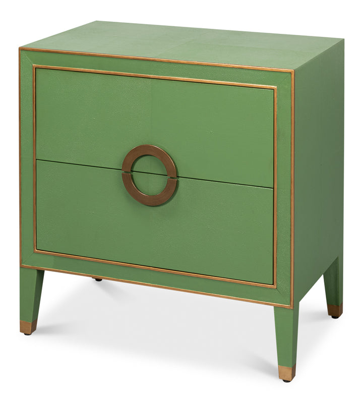 American Home Furniture | Sarreid - Gabriella Night Stand - Watercress