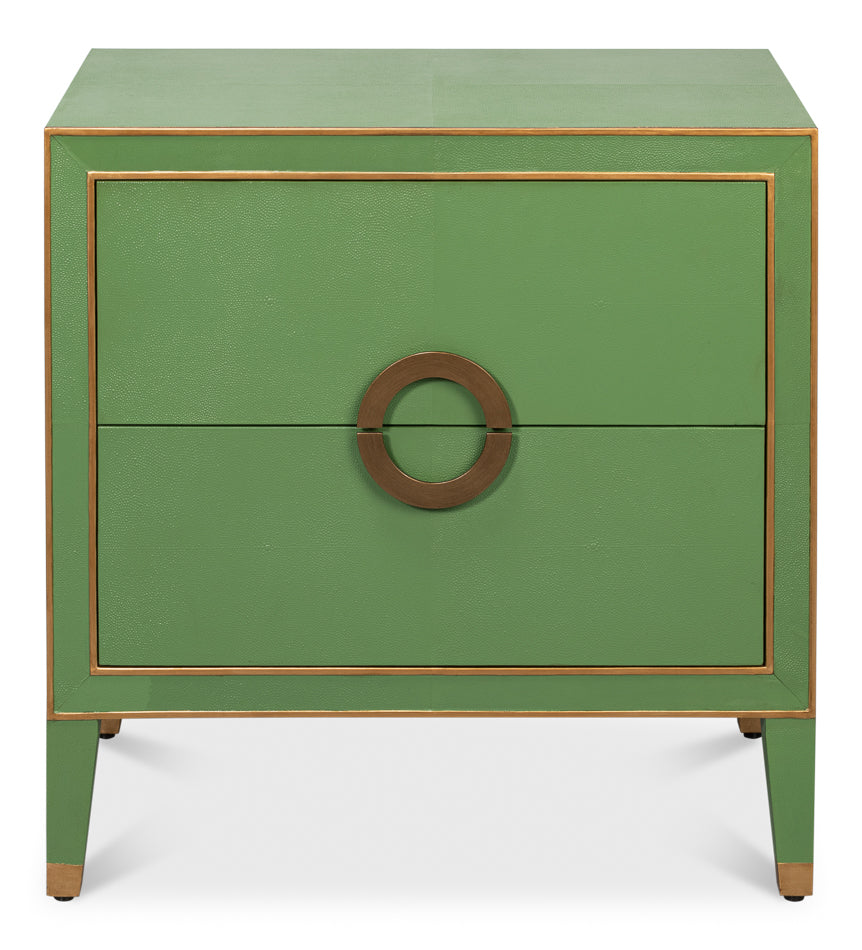 American Home Furniture | Sarreid - Gabriella Night Stand - Watercress