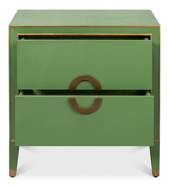 American Home Furniture | Sarreid - Gabriella Night Stand - Watercress