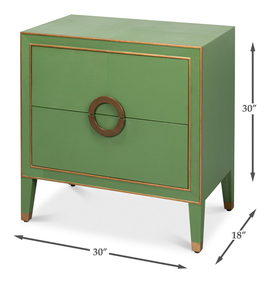 American Home Furniture | Sarreid - Gabriella Night Stand - Watercress