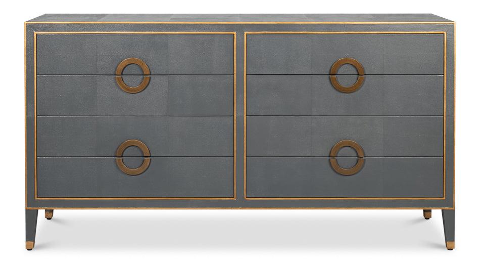 Sarreid Gabriella Chest Of Drawers - Quiet Shade SIDEBOARDS + CREDENZAS