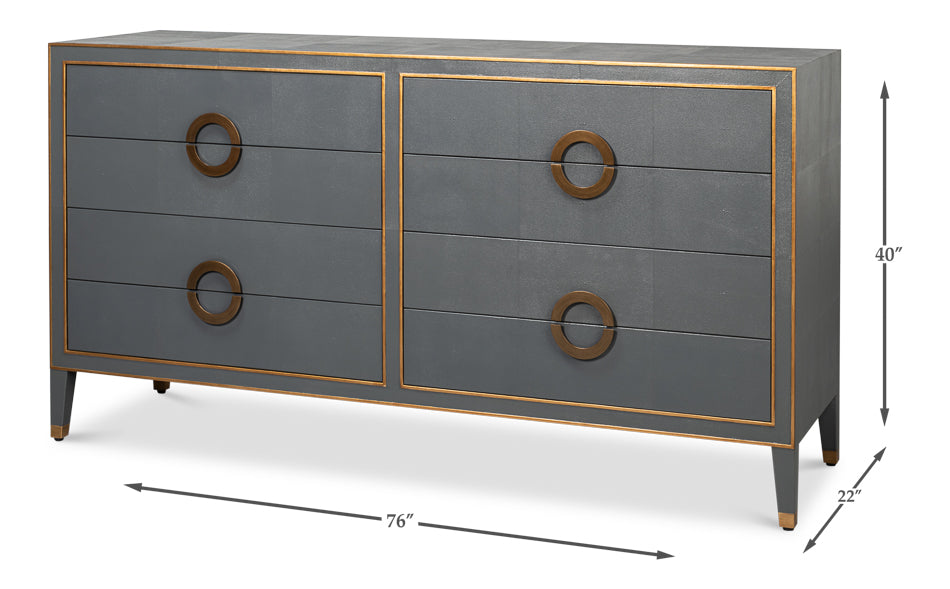 American Home Furniture | Sarreid - Gabriella Chest Of Drawers - Quiet Shade 