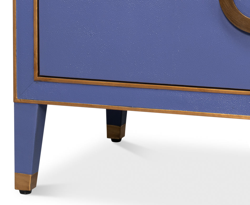 American Home Furniture | Sarreid - Gabriella Chest Of Drawers - Marlin Blue 