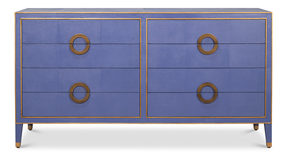 American Home Furniture | Sarreid - Gabriella Chest Of Drawers - Marlin Blue 