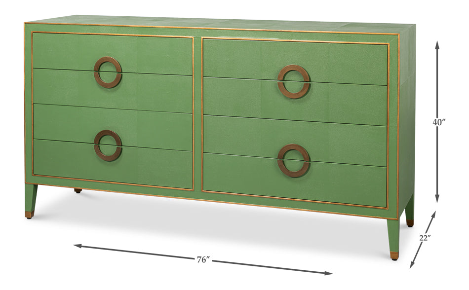 American Home Furniture | Sarreid - Gabriella Chest Of Drawers - Watercress