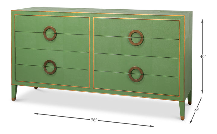 American Home Furniture | Sarreid - Gabriella Chest Of Drawers - Watercress