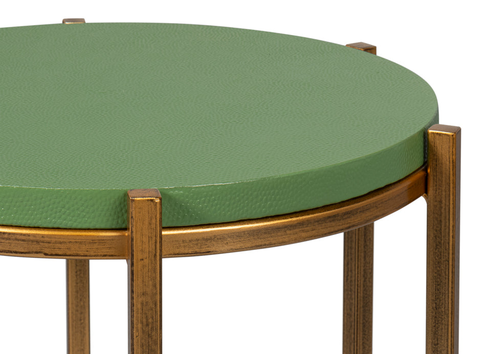 American Home Furniture | Sarreid - Spence Side Table - Watercress