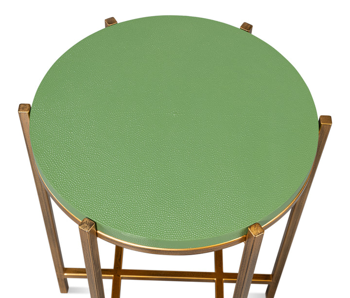 American Home Furniture | Sarreid - Spence Side Table - Watercress