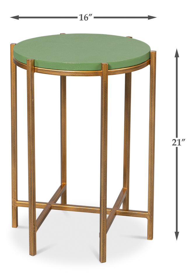 American Home Furniture | Sarreid - Spence Side Table - Watercress