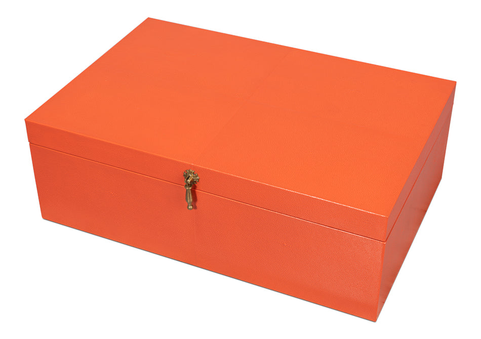 American Home Furniture | Sarreid - Cosmos Nesting Boxes S/3 Orangeade