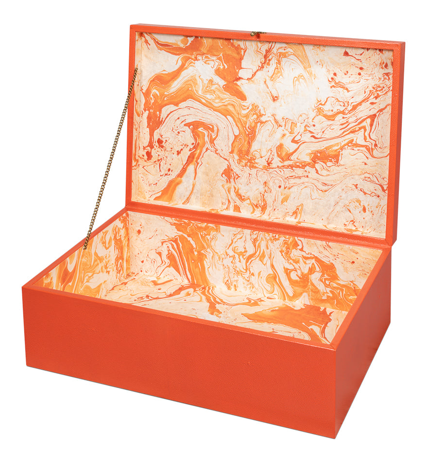 American Home Furniture | Sarreid - Cosmos Nesting Boxes S/3 Orangeade