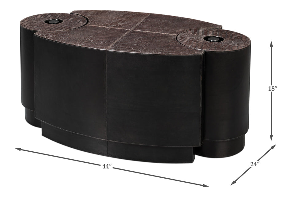 American Home Furniture | Sarreid - Elijah Cocktail Table - Brown