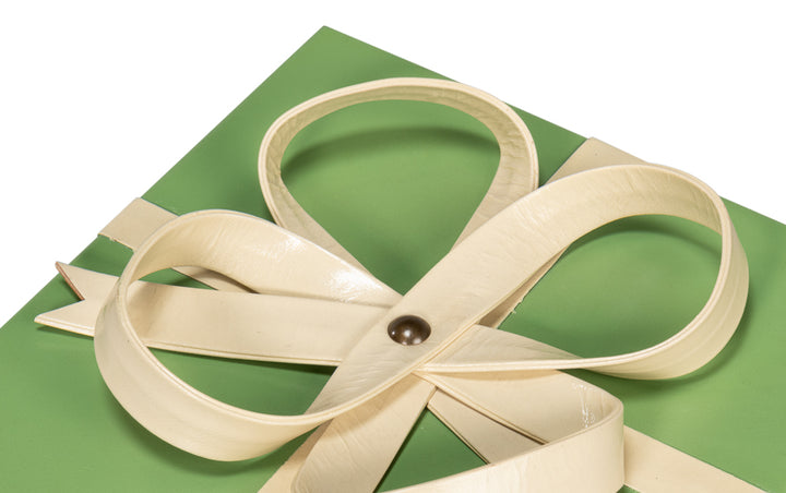 American Home Furniture | Sarreid - Ferrell Leather Holiday Boxes S/3 Green 