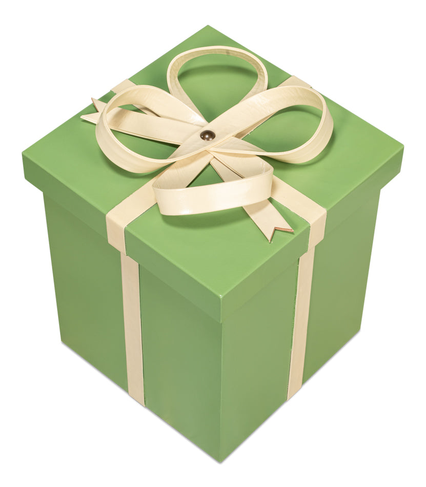 American Home Furniture | Sarreid - Ferrell Leather Holiday Boxes S/3 Green 