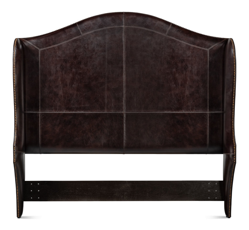 American Home Furniture | Sarreid - Dowry Equestrian Headboard - King - Brown 