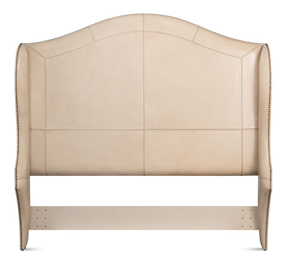 American Home Furniture | Sarreid - Dowry Equestrian Headboard - Queen - Taupe