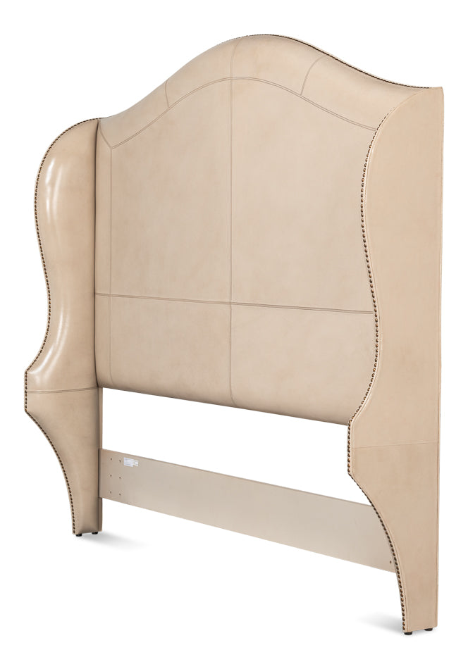 American Home Furniture | Sarreid - Dowry Equestrian Headboard - Queen - Taupe