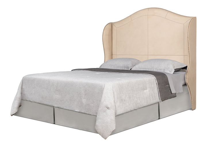 American Home Furniture | Sarreid - Dowry Equestrian Headboard - Queen - Taupe