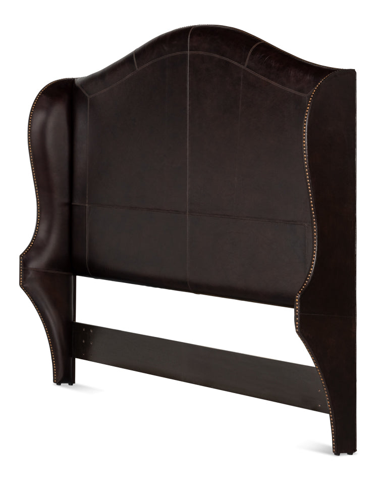 American Home Furniture | Sarreid - Dowry Equestrian Headboard - Queen - Brown