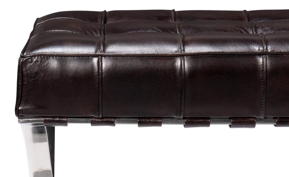 American Home Furniture | Sarreid - Catalunya Long Bench - Dark Brown