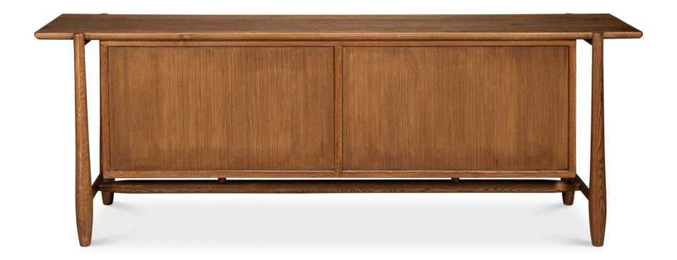 American Home Furniture | Sarreid - Nido 4 Door Rattan Sideboard